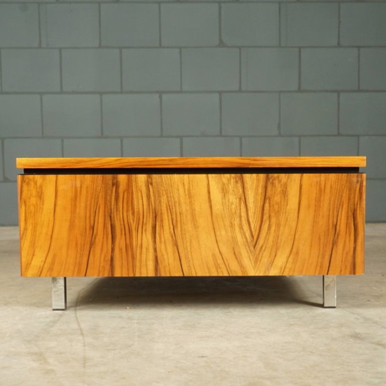 Vintage Design Coffee Table with Storage – 1960s – Chrome (photo 5 of 14)