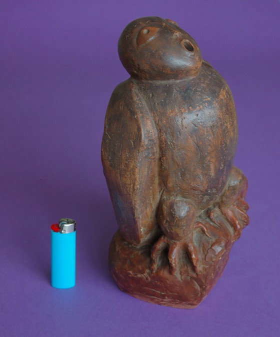 Image 1 of Expressief terracotta beeld van Belgisch kunstenares Anne Canneel
