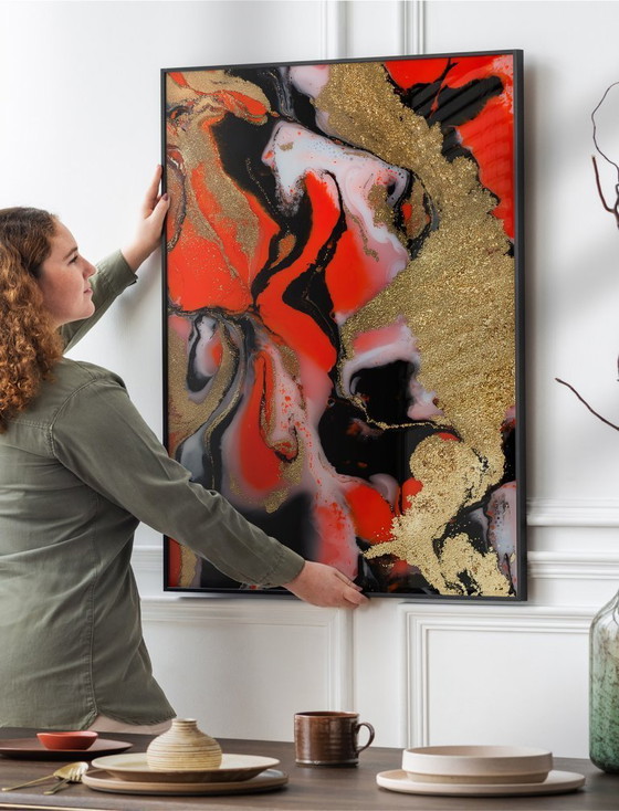 Image 1 of Acrylic Glass Artwork | 200x140 cm | Depthwave #4 (Ori, 1983)