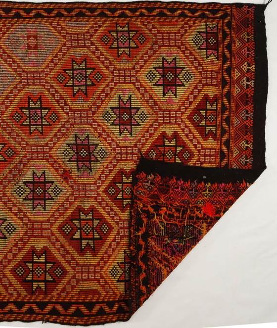 Vintage Anatolian Mut Kilim – Bold Geometric Handwoven Wool Flatweave Rug 354 x 244 cm – &Tradition (photo 9 of 10)