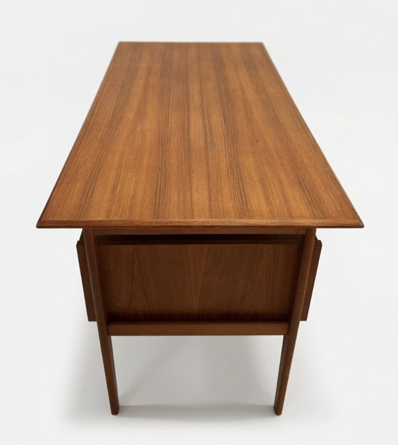 Image 1 of Teak Desk By Gunner Nielsen For Tibergaard, 1960s.