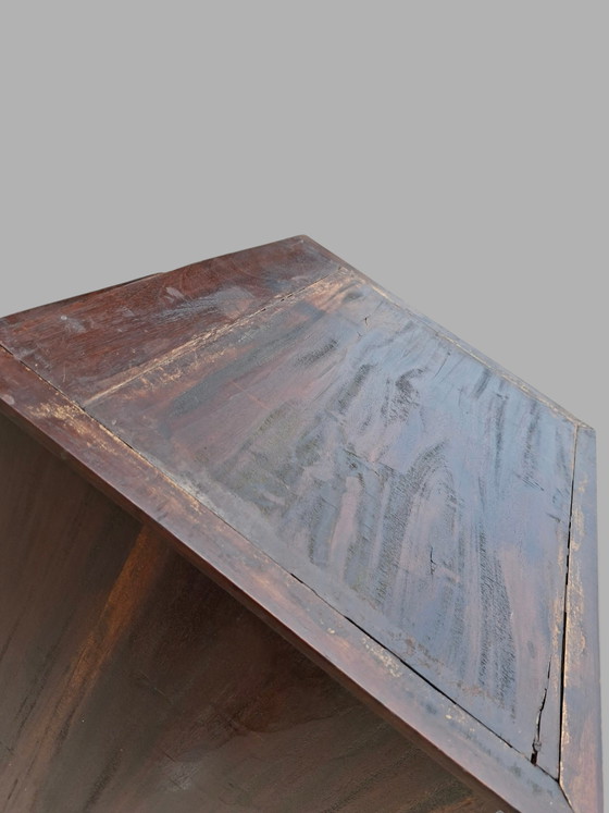 Cómoda alta y estrecha, mueble de boticario, archivador, medidas: 50x43cm y 150cm de alto. – Metal, Wood (photo 5 of 5)