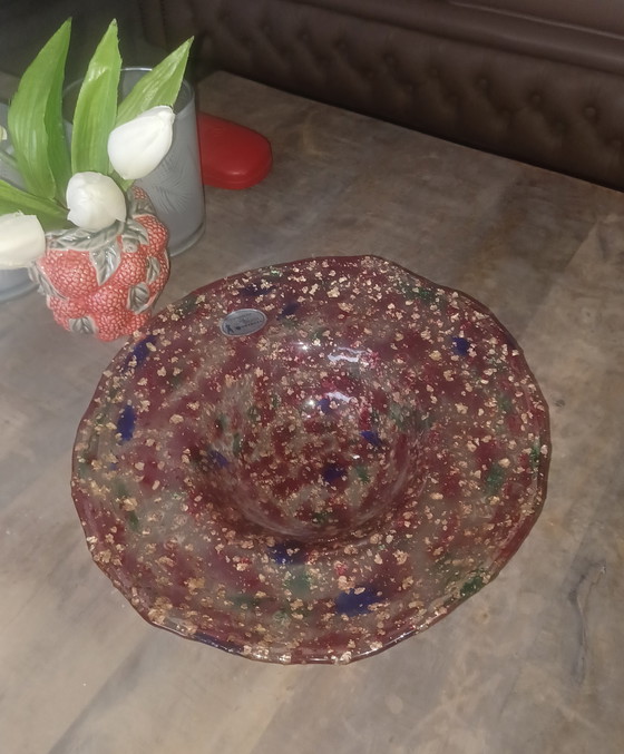 Image 1 of Coupe à fruits en verre d'art, Galerie du verre Willingen