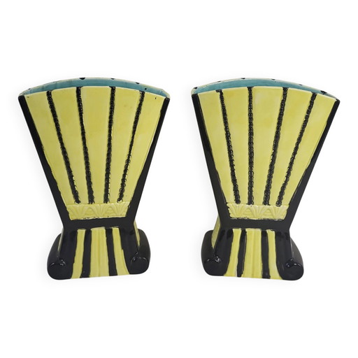 Pair of ceramic vases, early 20th century