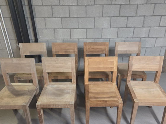 8 sedie di design in teak massello – Sedie da pranzo, Wood (photo 5 of 5)
