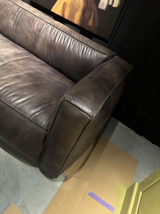 Industriële Leren Bank Timothy Oulton