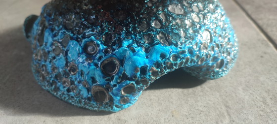 Image 1 of Fat Lava Ceramic Bowl by Le Cyclope, Glazed Enamels, 1960s