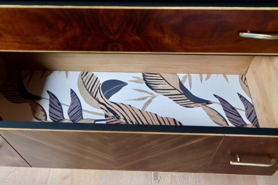 Restaurierte Art-Deco-Kommode in Walnussfurnier – Kommoden, Wood (photo 15 of 18)