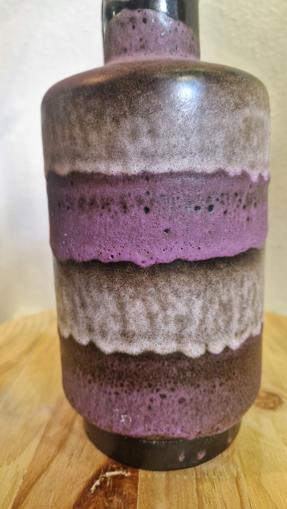 Image 1 of Purple gray vase by Ruscha ceramics