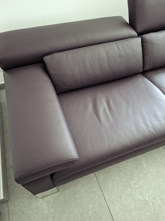 Image 1 of Sofá de piel de 2 plazas Jori Design – Como nuevo – Acabado profesional