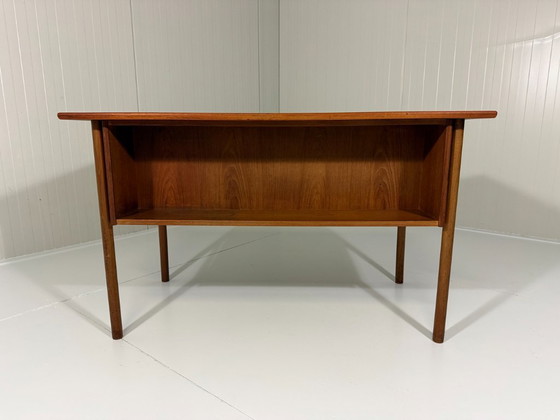 Gunnar Nielsen Teak Freestanding Desk Tibergaard Denmark – Wood (photo 11 of 15)