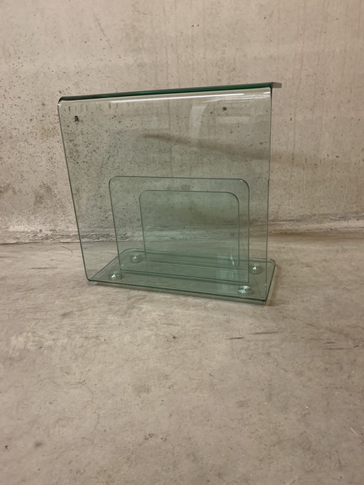 Italian style magazine holder/side table.