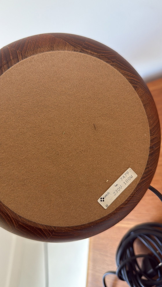 Image 1 of Lampada da tavolo vintage Domus in legno di teak