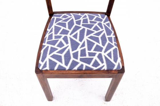 Image 1 of Tocador Art Decó de mediados del siglo XX con silla, Polonia.