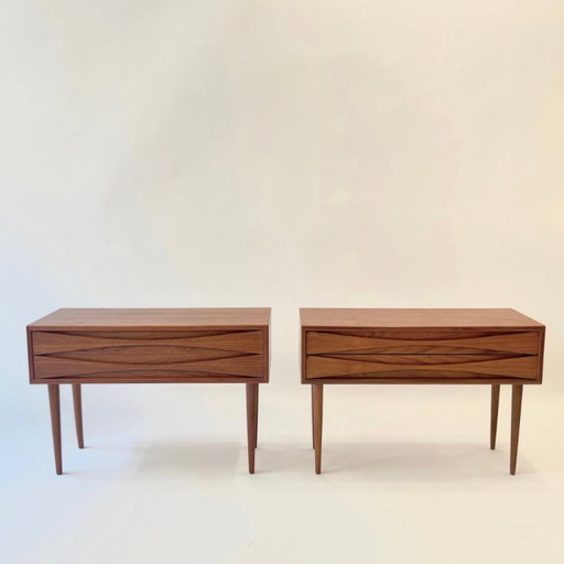 Pair of Large Bedside tables by Niels Clausen