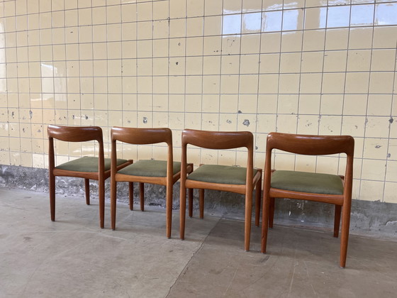 Set di quattro sedie scandinave – Sedie da pranzo, Textile, Wood (photo 5 of 6)