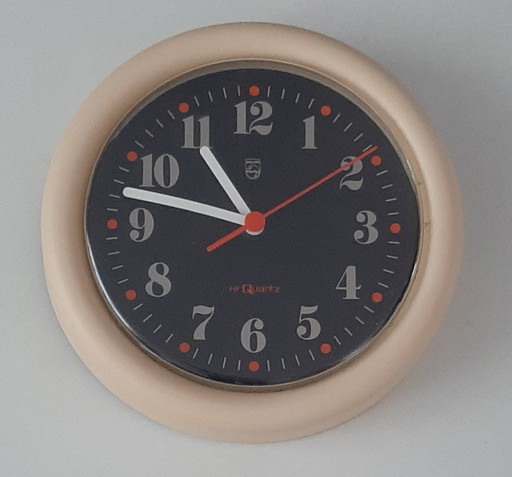 Vintage wall clock Philips 1970s