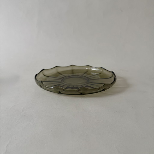 Glass dish by Cristallerie de Val St Lambert 1960s