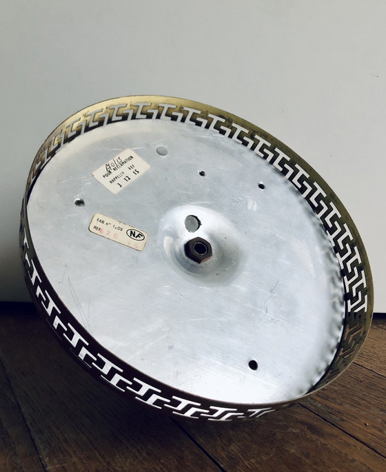 Image 1 of Lámpara de techo antigua de cristal y bronce de Maison L.GAU