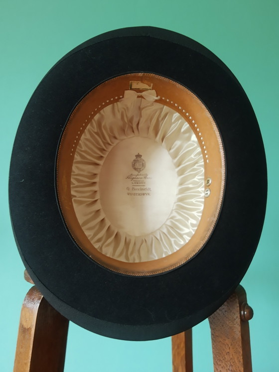 Image 1 of Antieke op maat gemaakte bolhoed van Ferguson Bros Piccadilly London, begin 1900
