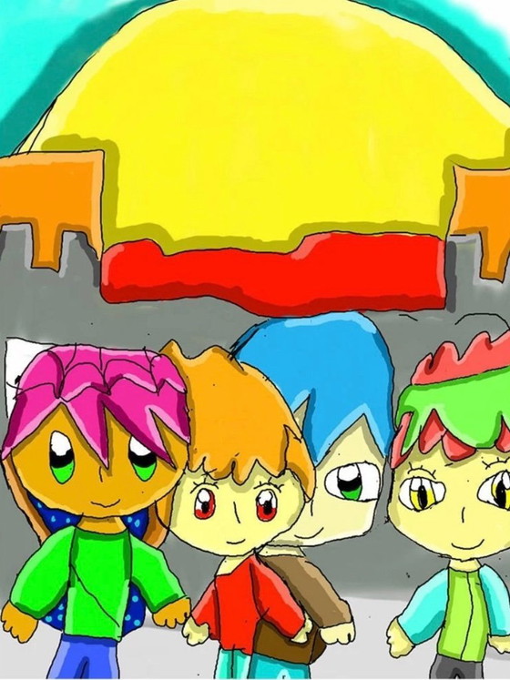 Image 1 of Philipp Koger: "Fly Fight Artwork, city of wizards." Giclee on heavy, handmade cotton paper.