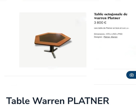 Image 1 of Table Knoll, design Warren Platner