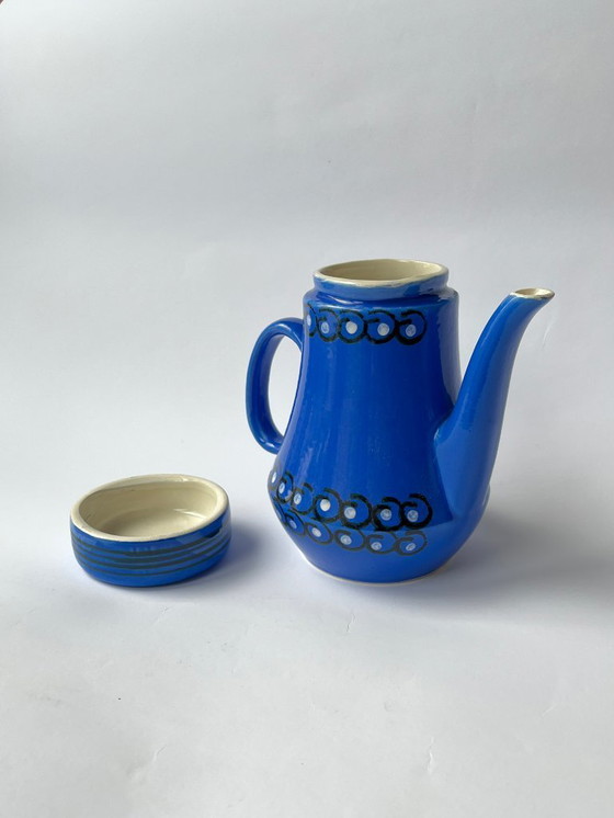 Image 1 of 70s Polish Ceramic Teapot Coffee Pot