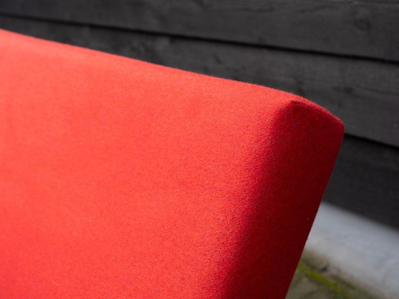 Image 1 of Canapé-lit vintage | Méridienne rouge | Rétro