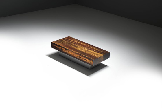 Image 1 of Very Rare Vintage Coffee Table 'Solaire Eruption' by Guy Lefevre France