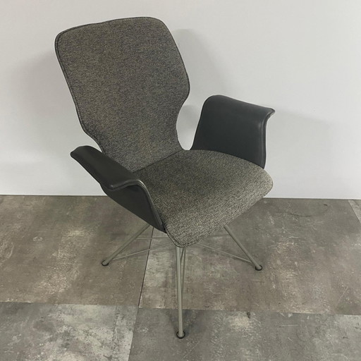 Nevio 3.0 Set of 4 – Bert Plantagie, eetkamerstoelen, Leather, Plastic