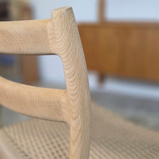 4x Niels Møller modèle 84 Chaise de salle à manger danoise en chêne savonné – J.L. Møller Møbelfabrik (photo 6 of 21)