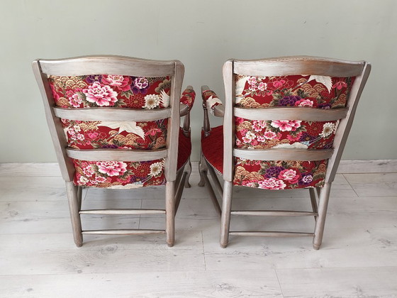 Image 1 of Paar Louis XV Cabriolet-Sessel