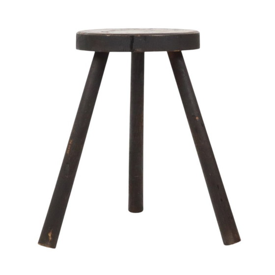Vecchio Sgabello Treppiede Rustico Legno Massello Tinto 45cm – Sgabelli, Wood (photo 12 of 14)