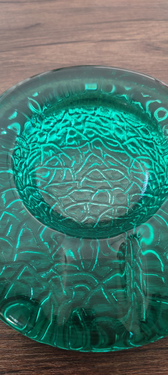 Kosta Boda Kunst Aschenbecher Massives Smaragdglas Ca.1970 – Dekorative Objekte (photo 14 of 15)