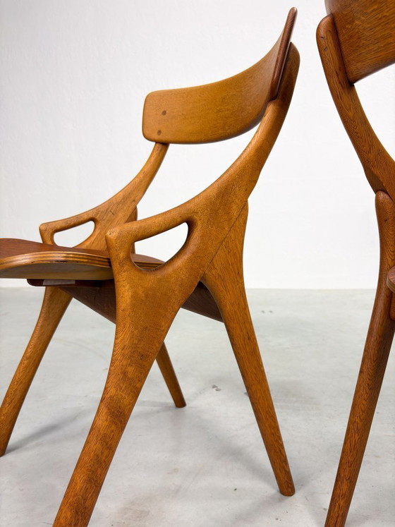 Image 1 of Set di sedie da pranzo in rovere stile Arne Hovmand Olsen