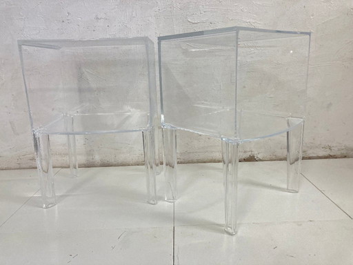 2 bedside tables Side tables Kartell Small Ghost Buster Design Philippe Starck