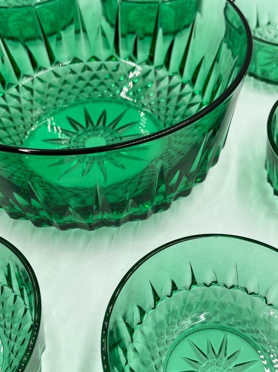 Lot 1 Salad Bowl and 8 Small Bowls Arcoroc Diamant – Glass & Decanter, Glass (photo 5 of 13)