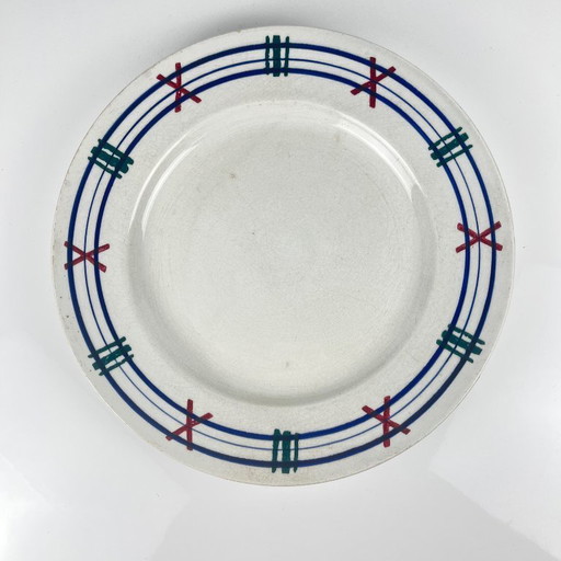 Rare round KG Lunéville "Tolosa" platter, 1910/1920