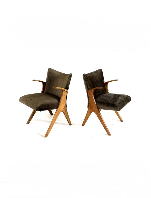 2 Vintage-Penguin-Sessel, Carl Sasse, Casala '60