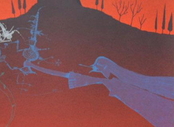 Image 1 of Castellnou 1978 Litografia di Joan Ponç – Poster surrealista astratto