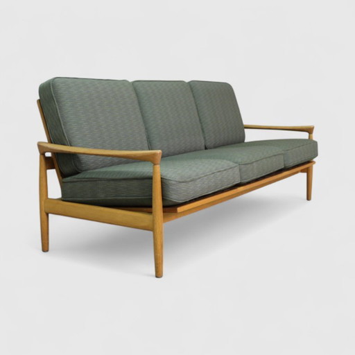 Vintage Bank Erik Wørts IKEA Eiche, grün