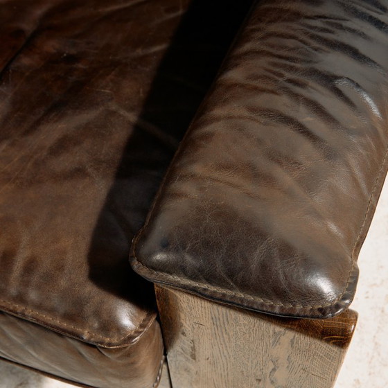 Image 1 of MK10591 Modell 757 Ledersofa-Set von Harry de Groot für Leolux, 3-teilig