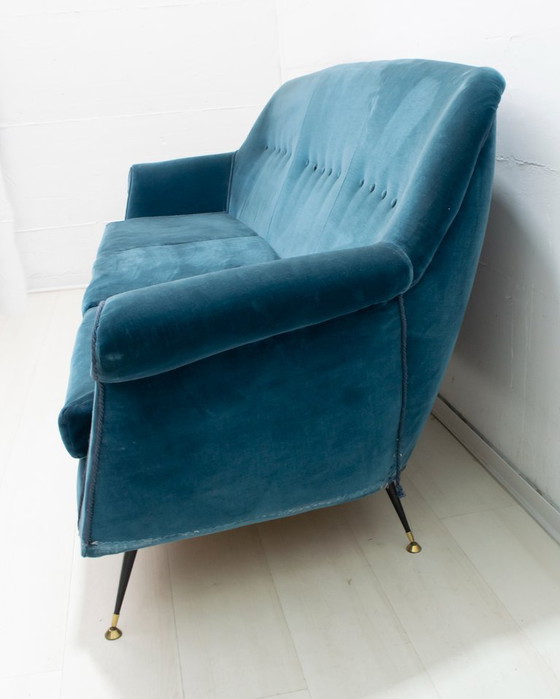 Image 1 of Gigi Radice Mid-Century Modern Italian Sofa for Minotti, 1950s