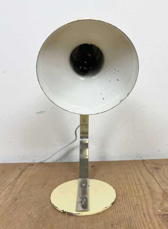 Image 1 of Beige industriële tafellamp van Metal Mot, jaren 60
