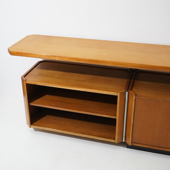 “MG14” sideboard by Osvaldo Borsani for Tecno, 1960s, Wood, Metal, Brown, Vintage (photo 4 of 15)