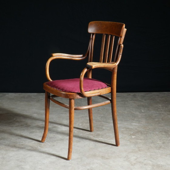 Silla Thonet antigua – década de 1920 – Sillas de oficina, Textile, Metal, Vintage (photo 3 of 6)