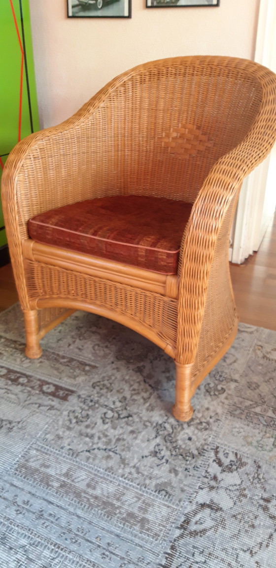 Image 1 of Rattan Bambou Armchair