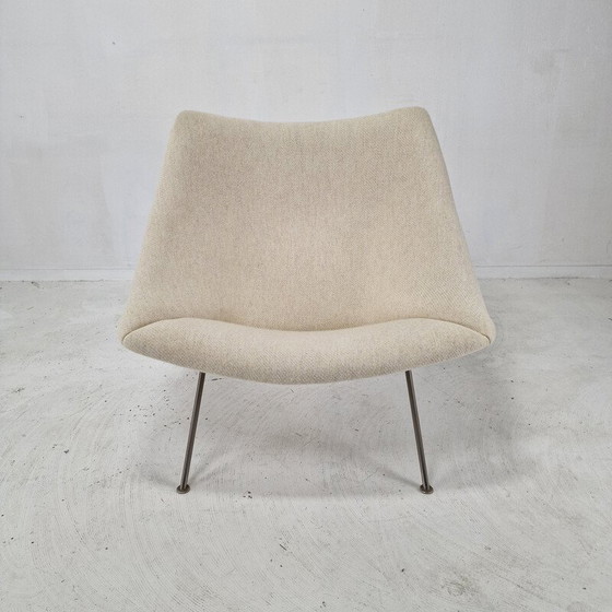 Image 1 of Vintage Oyster fauteuil met voetenbankje van Pierre Paulin voor Artifort, jaren 1960