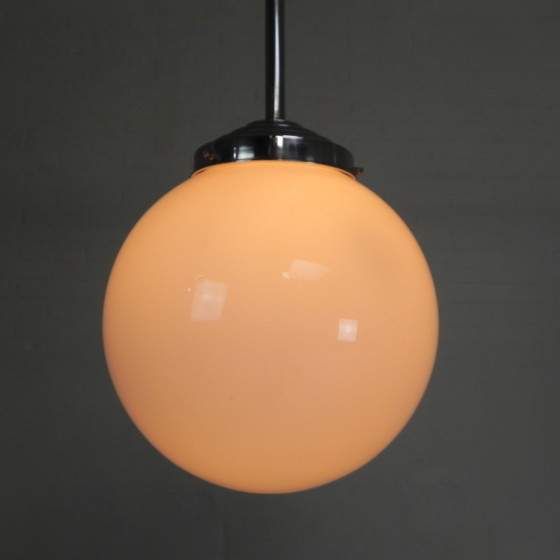 Image 1 of Lampe suspendue Art Déco avec ampoule blanche, années 1930