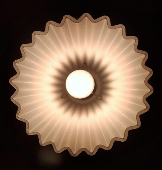 Image 1 of 2x Lamp - TYP T0712 - Opaline glas plissé - Ikea / 365+ Lunta 11